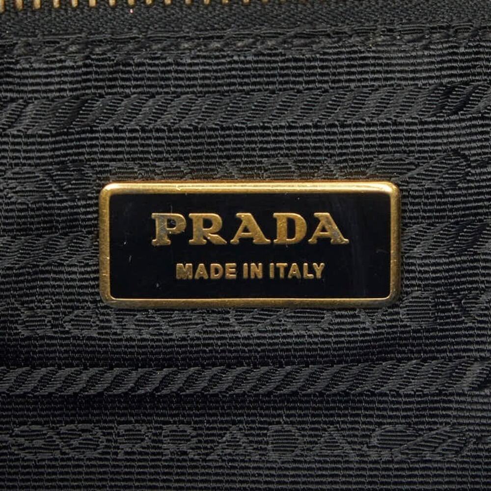 Prada Leather Gaufre Tote Bag Saffiano Black - Picture 3 of 11